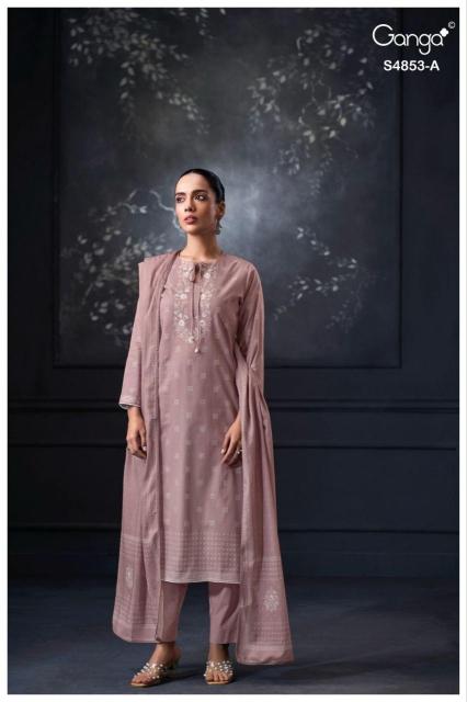 Ganga lirien 4853 textiles wholesale dress material bengaluru karnataka